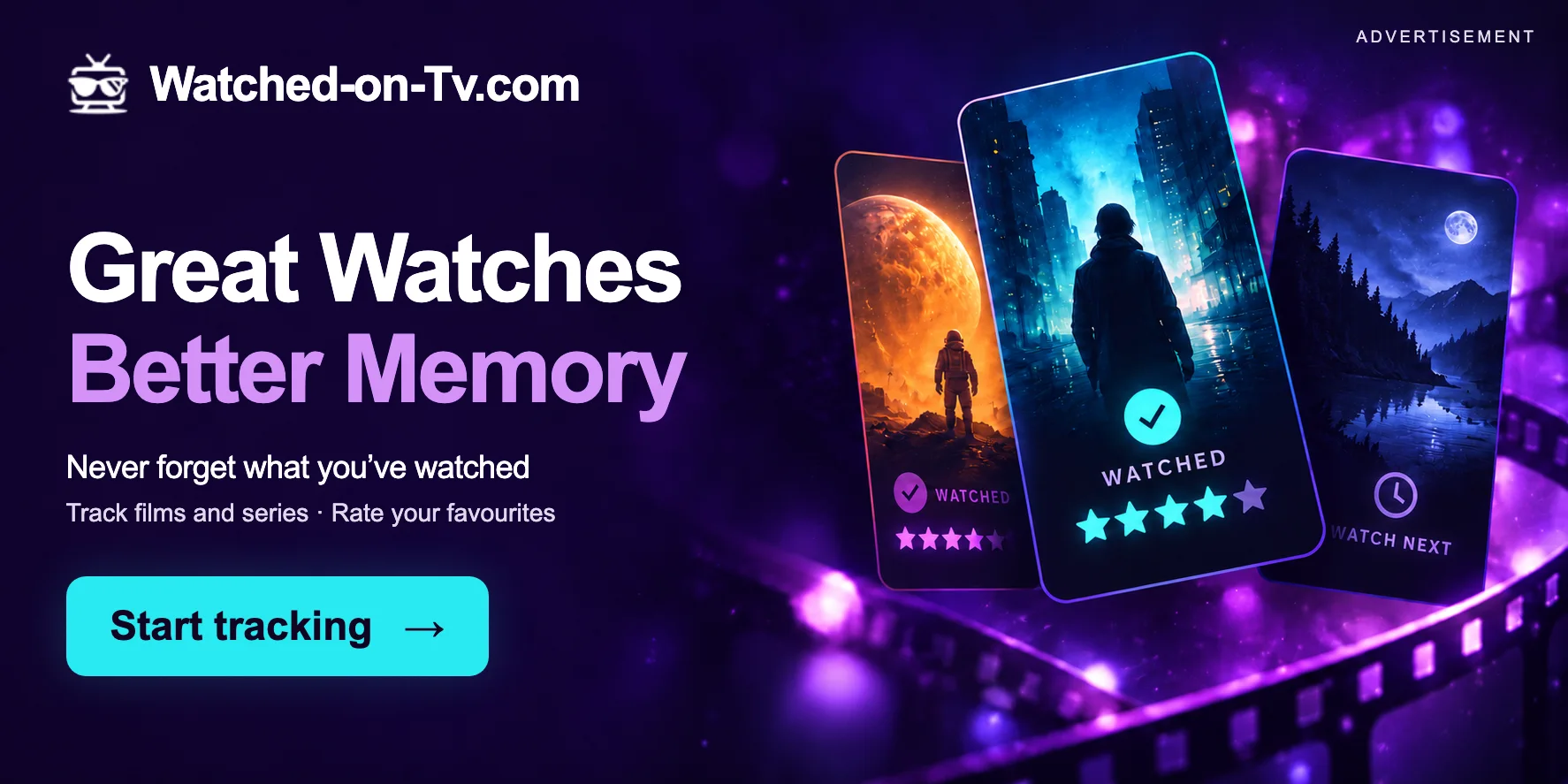 Watched on TV — Great Watches Better Memory — Never forget what you’ve watched